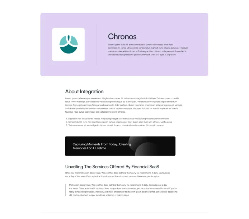 Integrations Details